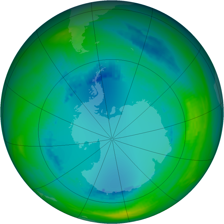 Ozone Map 1991-08-06